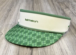 Melin Hydro Coast Links Golf Visor Green Argyle Print Classic Size NEW